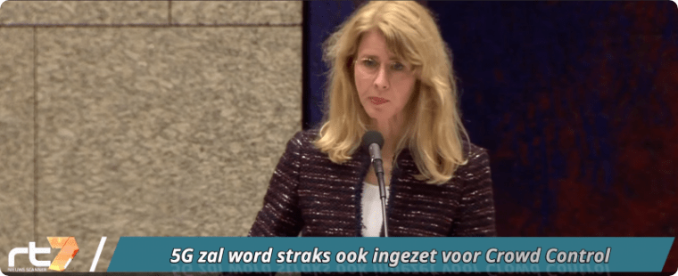 荷蘭國務秘書承認5G將用於群眾控制