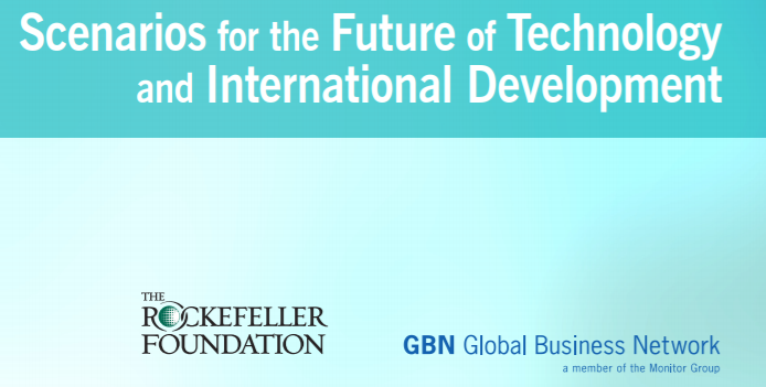 洛克菲勒基金會研究報告 – 未來科技和國際局勢發展情境推演報告